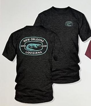 Dalhart Gator Tee, Color: Charcoal, Size: Small