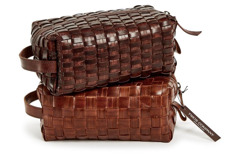 Woven Leather Travel Kit
