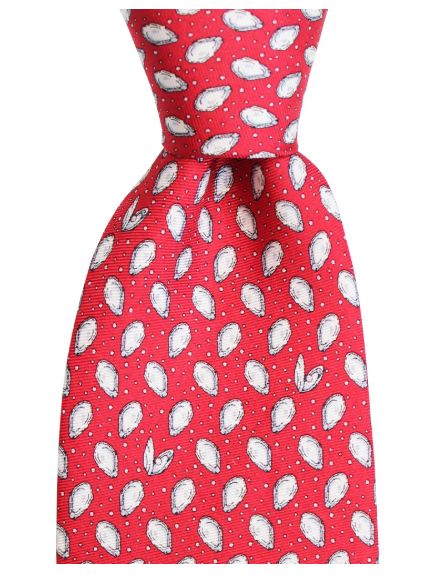 Mini Oyster Tie, Color: Red