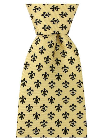 Fleur de Lis Skinny Tie
