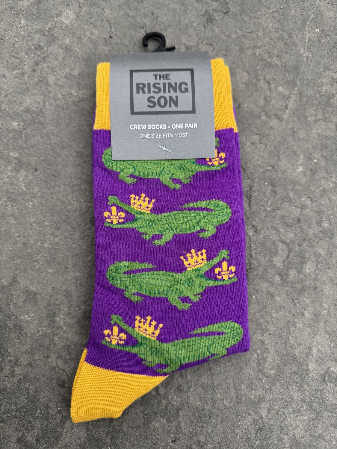 King Krewe Gator Socks