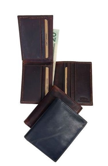 Leather L Shape Wallet, Colour: Honey Brown
