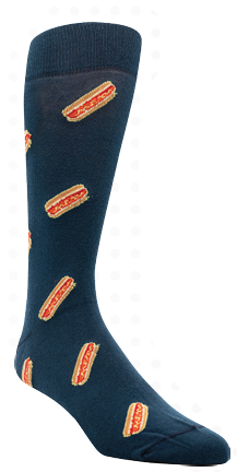 Hotdog Motif Sock