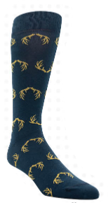 Deer Antler Motif Sock