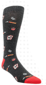 Casino Motif Sock