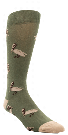 Pelican Motif Sock