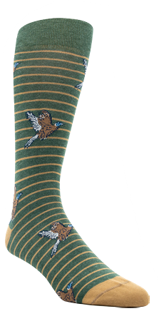 Pheasant Motif Sock