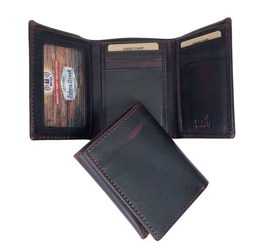Buffalo Leather Wallet, Type: Trifold
