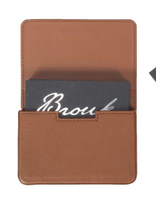 Caleb Card Holder, Color: Brown
