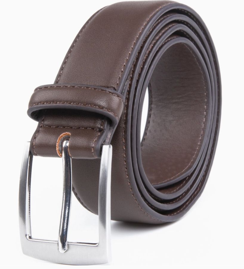 Leather Belts, Color: Brown, Size: 32/34