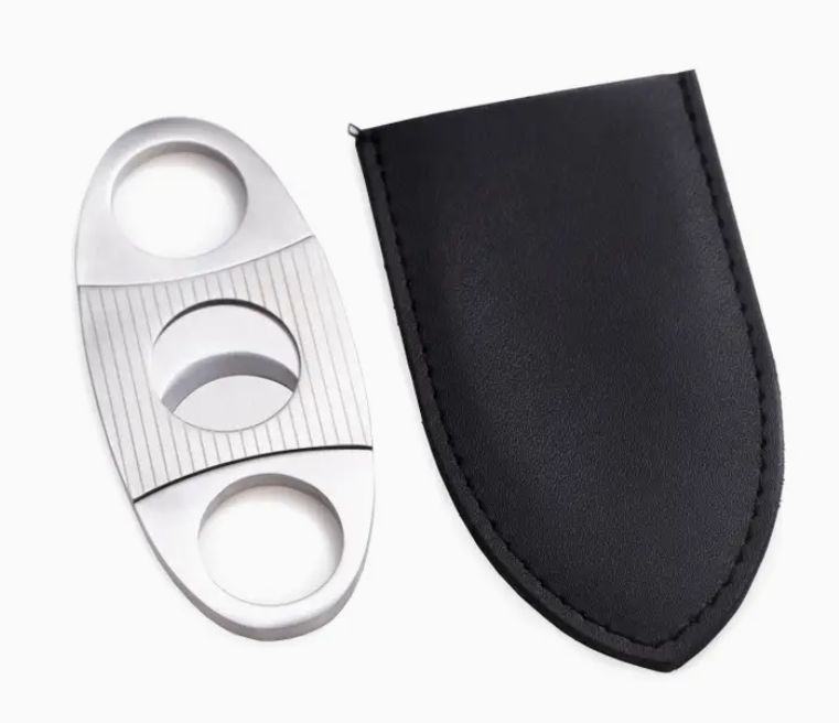 Guillotine Cigar Cutter &amp; Pouch