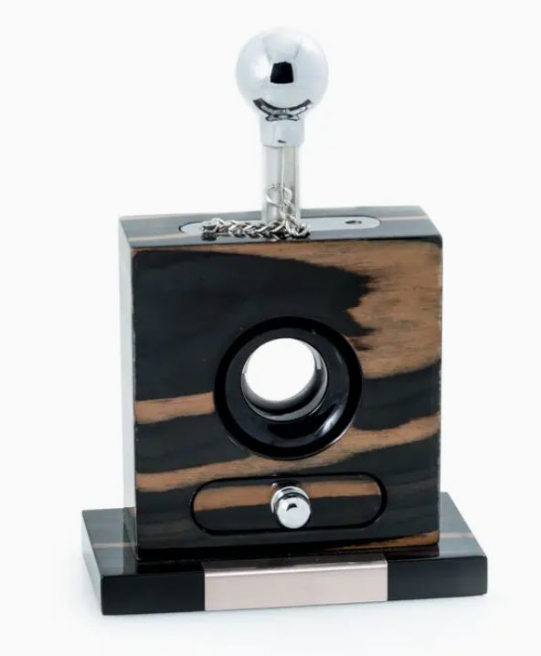 Lacquered Ebony Wood Cigar Cutter