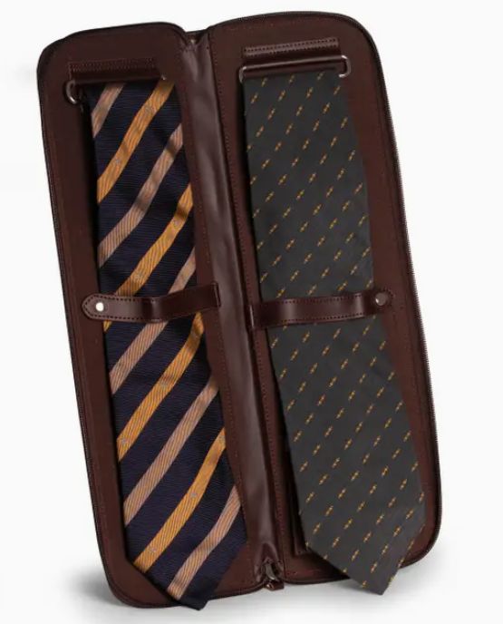 James Leather Tie Case