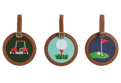 Needlepoint Golf Bag Tags