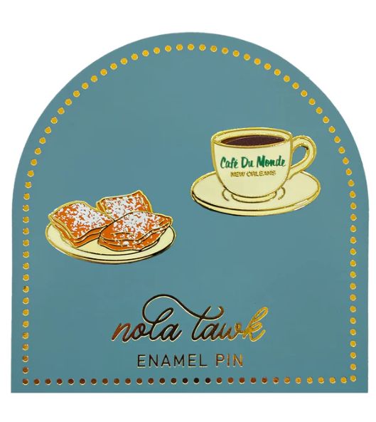 Enamel Pin Sets, Attribute: Coffee &amp; Beignet