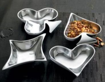 Gilded Gold Card Dishes