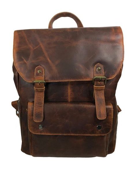Leather Backpack, Attribute: 16156, Color: H. Brown