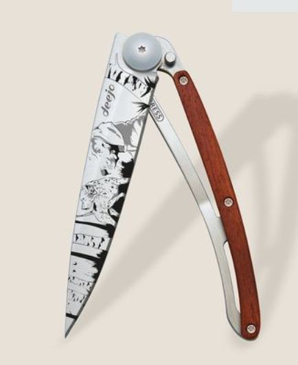 Hunting Scene Coral Wood