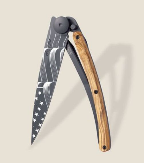 Stars and Stripes Olive Wood