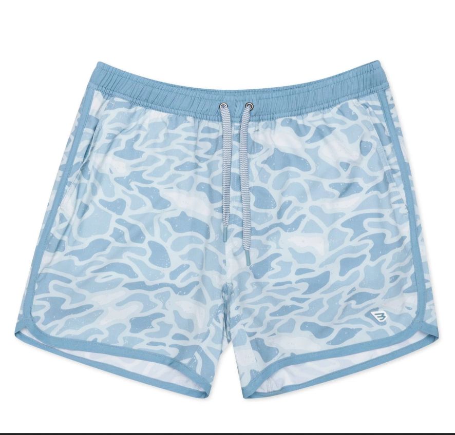 Seaside Camo Swim Trunks, Size: Small
