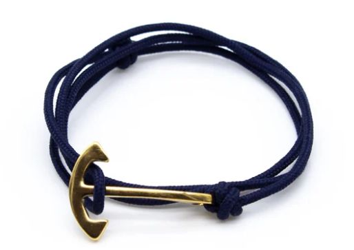 Rope Bracelets, Attribute: Anchor, Color: Mission Blue