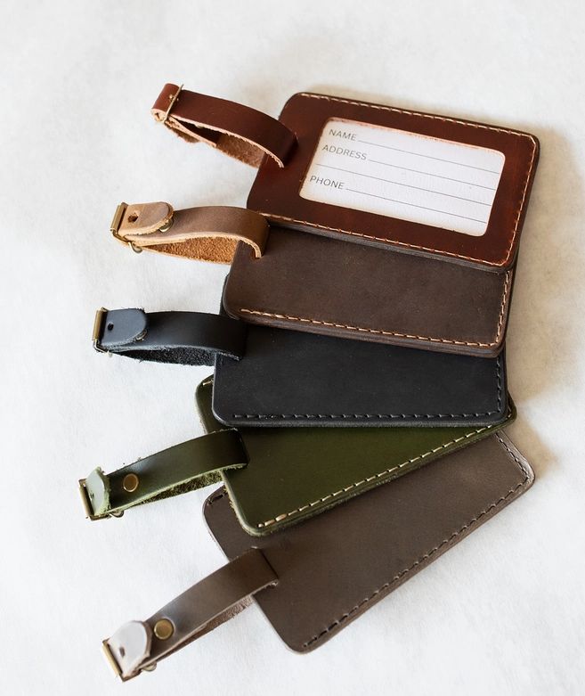 Leather Luggage Tags