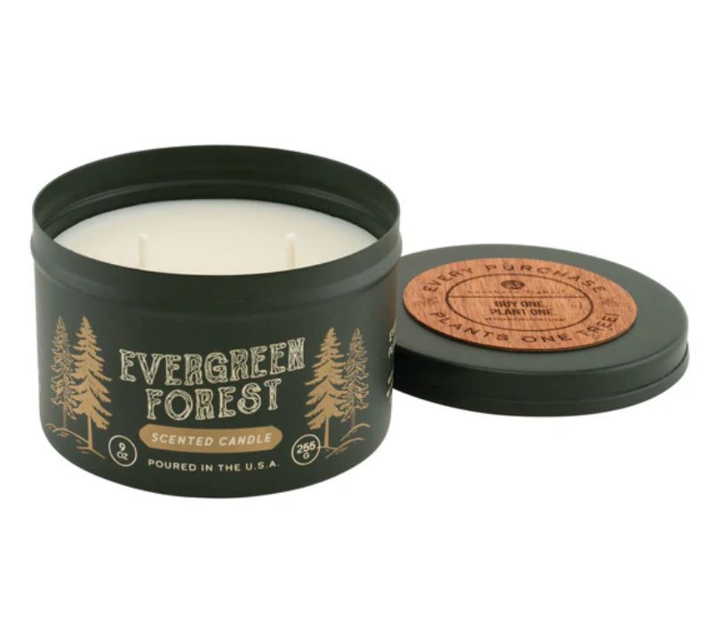 Evergreen Forest Cabin Candle