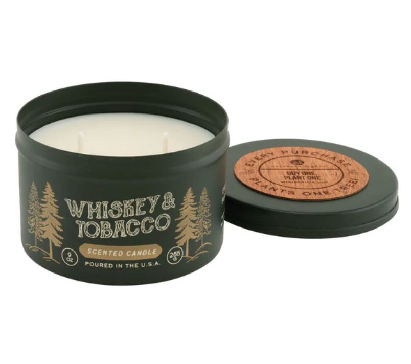 Whiskey &amp; Tobacco Cabin Candle