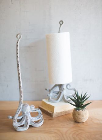 Cast Iron Octopus Paper Towel Holder