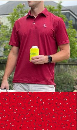 Red Beans Performance Polo, Size: Small