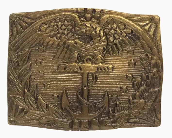 Antiqued Marine Belt Buckle