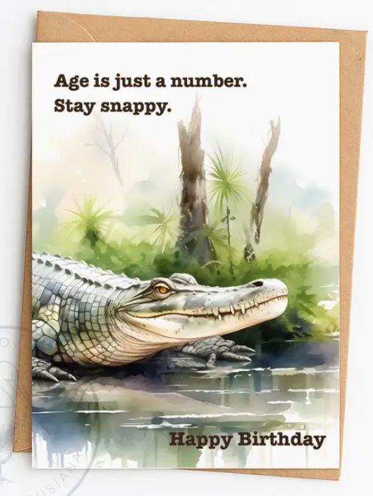 Snappy Gator Greeting Card