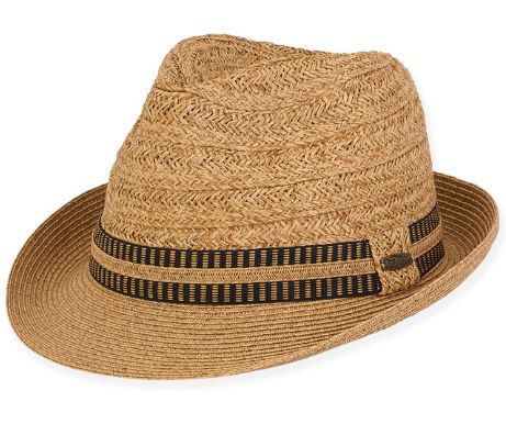 Astrolabe Paper Straw Fedora Hat, Size: ML 57/59cm