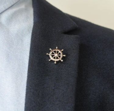 Captain Wheel Lapel Pin