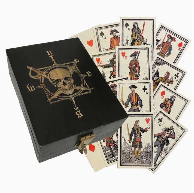 Compass Rose Box Playing Cards