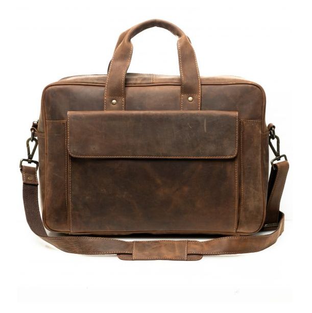 Portfolio Bag, Color: Hunter Brown