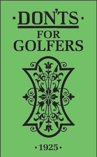 Donts for Golfers Book