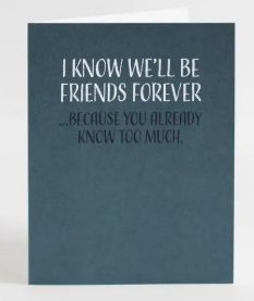 Already Know To Much Card
