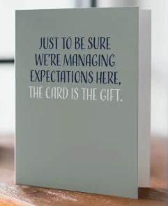 Managing Expectations Card