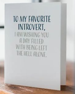 Favorite Introvert Card