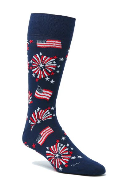 Fireworks Motif Socks