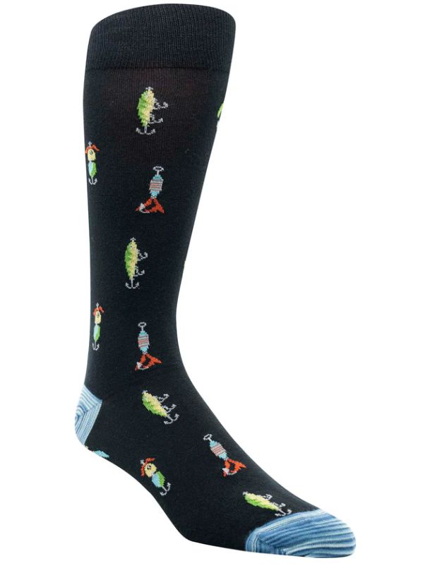 Fishing Lures Motif Socks