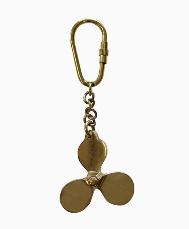 Brass Propeller Keychain
