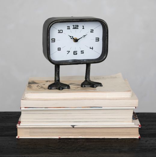 Duck Feet Metal Clock