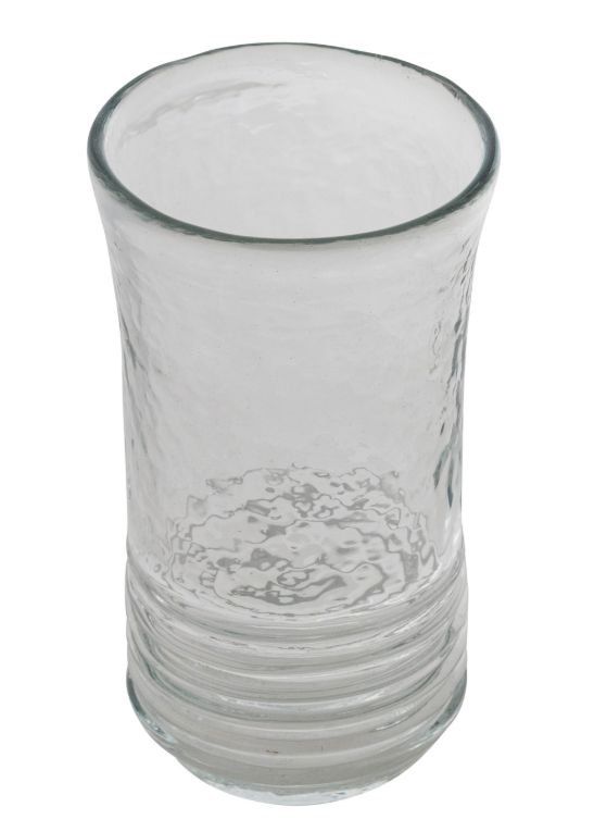 Ribbed Drinking Glass