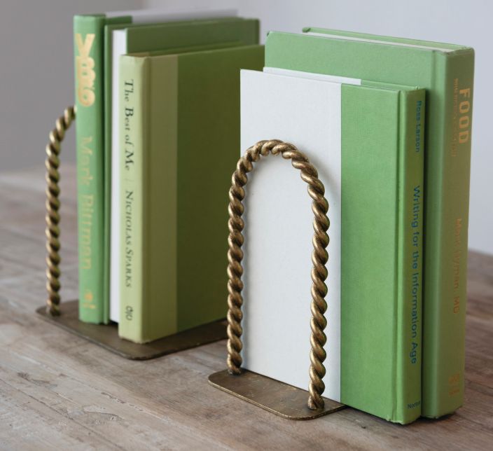 Twisted Metal Arched Bookends