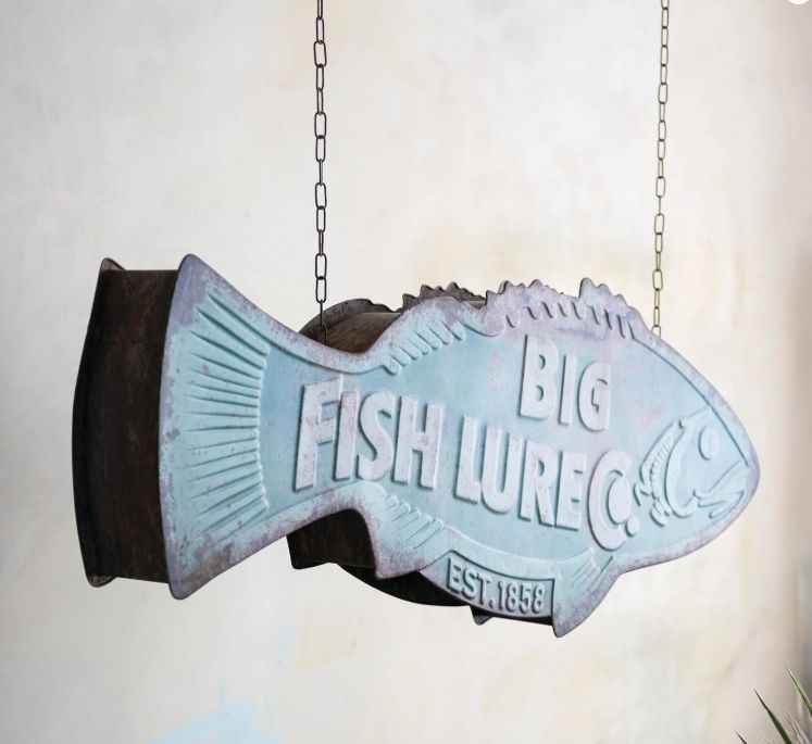 Fish Shaped Wall Decor