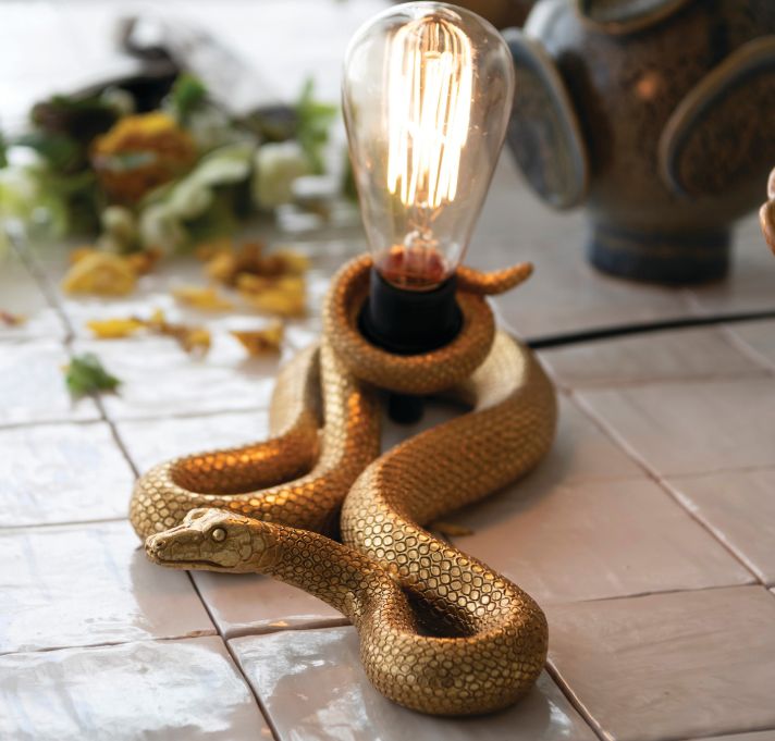 Snake Shaped Lamp