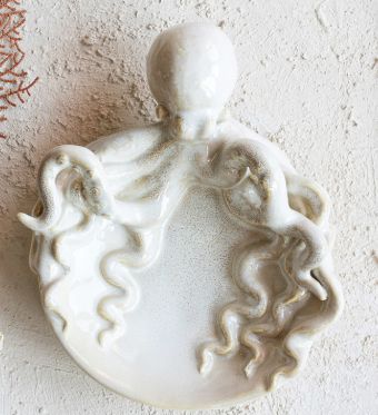 Octopus Stoneware Dish