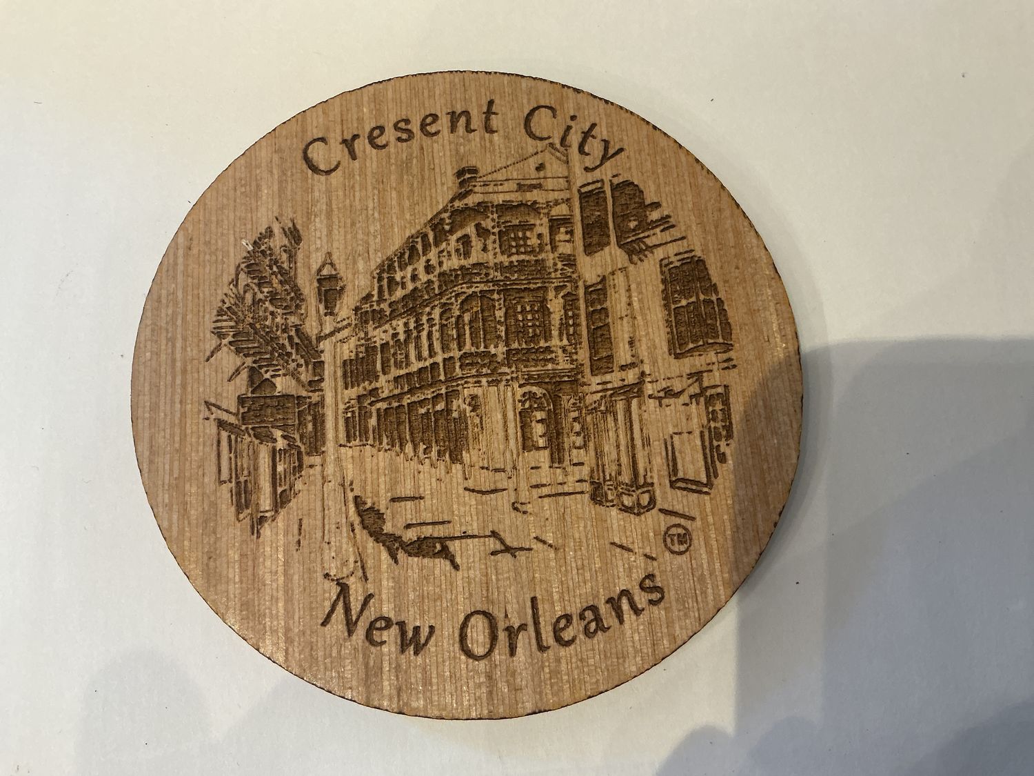 Wood Crescent City Coaster